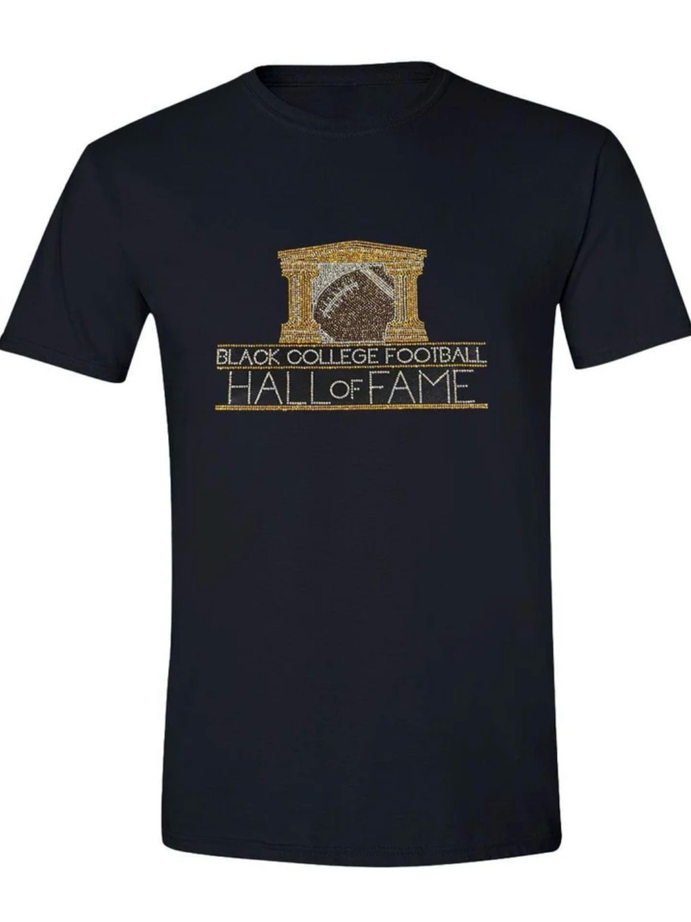 NWT Black College Football Hall of Fame Black T-Shirt Size Small